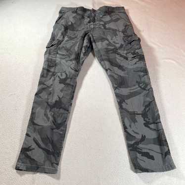 Harley Davidson Mens Baggy Gray Camo Cargo Pants 4