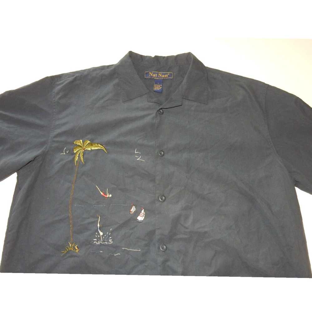 Nat Nast Embroidered Pockets Shirt for Men by Nat… - image 1