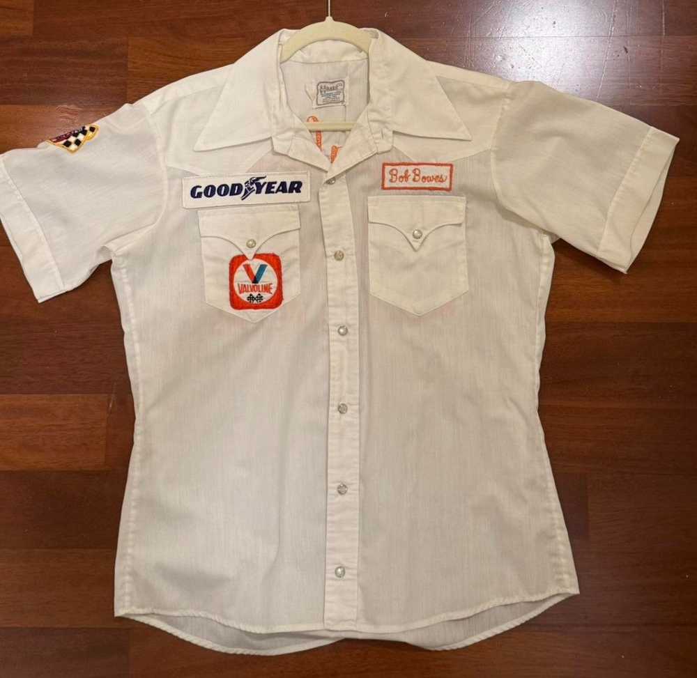 Vintage H Bar C Western Shirt 1960s Racing Valvol… - image 1