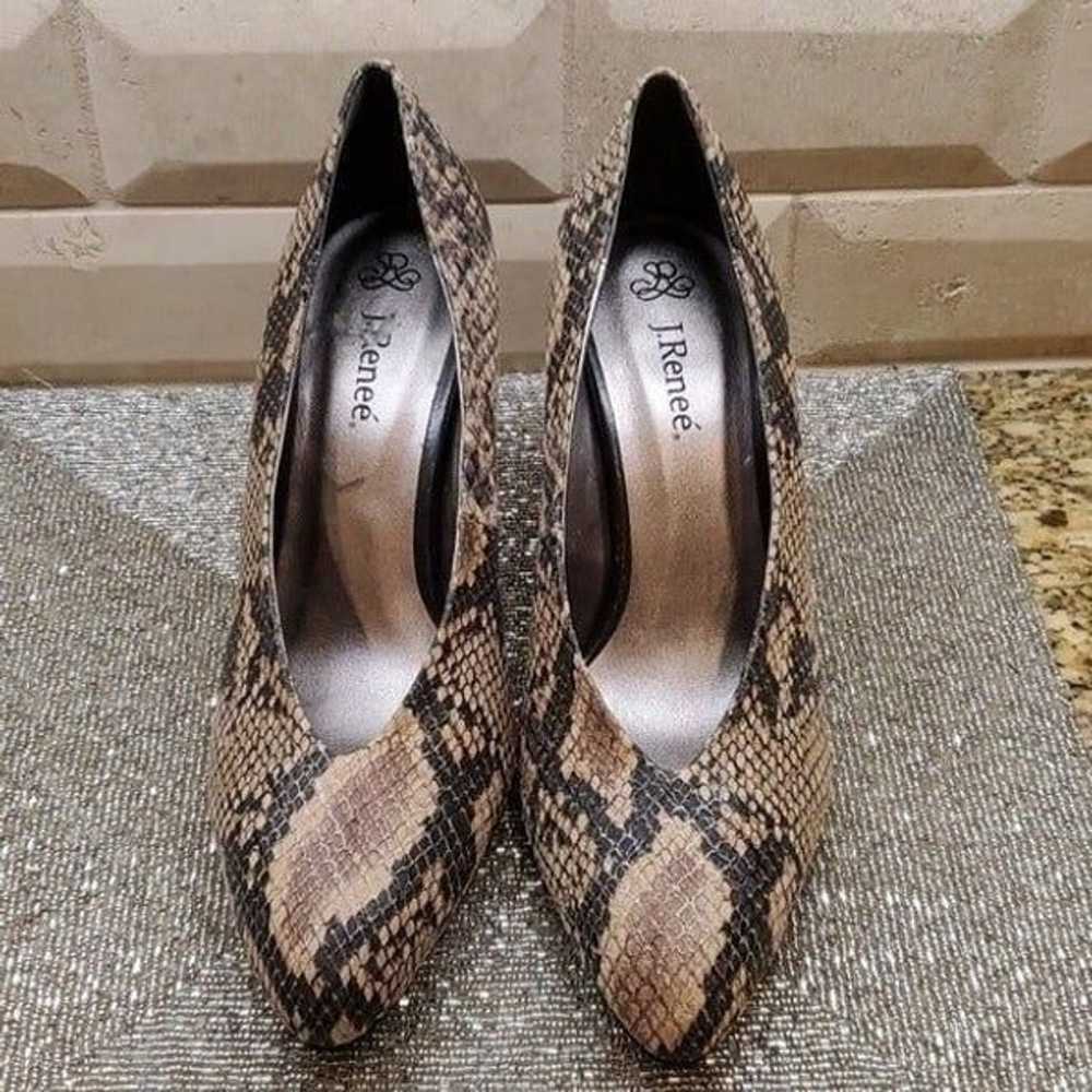 J. RENEE  Snake Print Heels - Size 10 - image 2