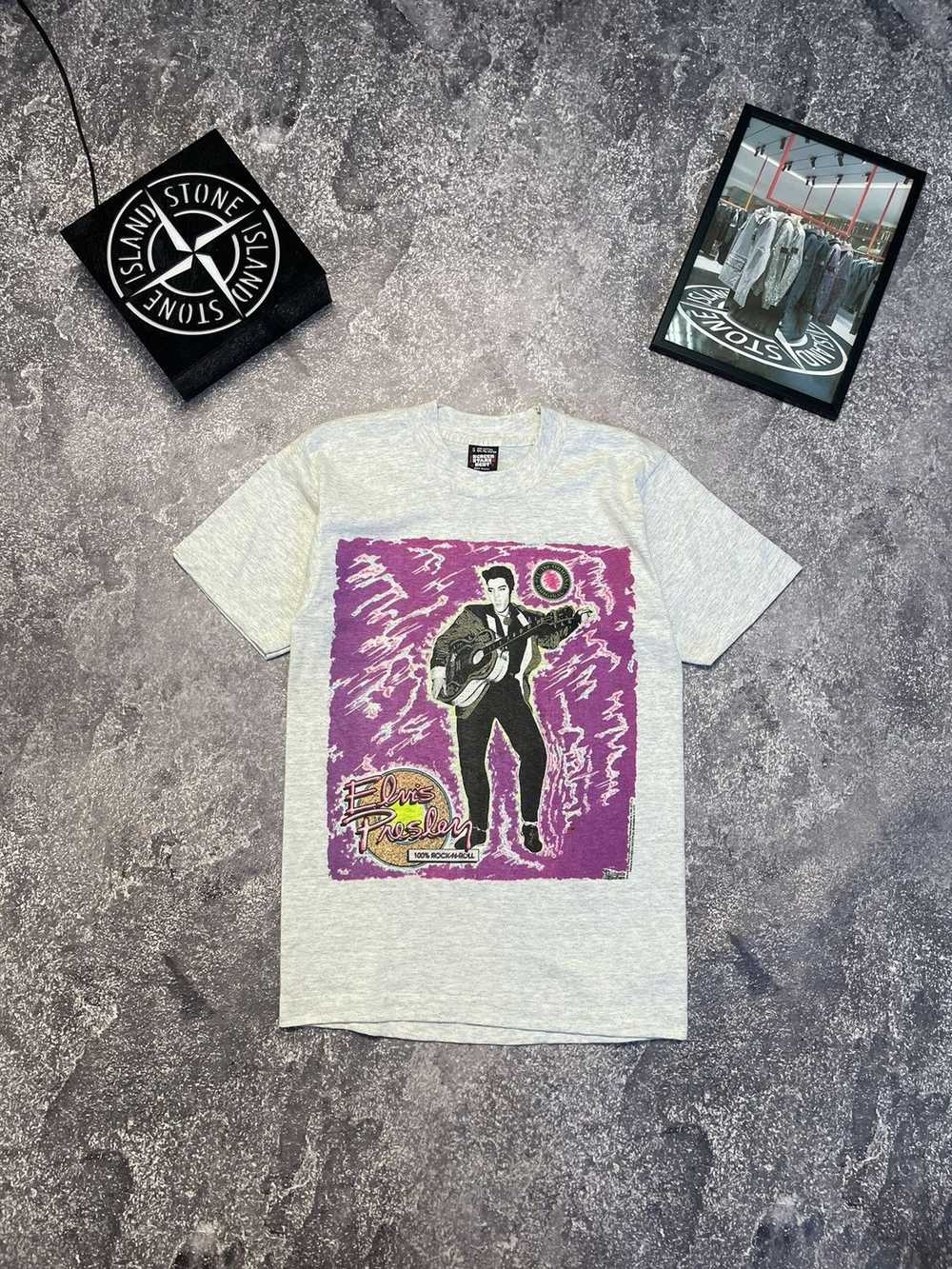 Band Tees × Rock Tees × Vintage 1990 Elvis Presle… - image 1