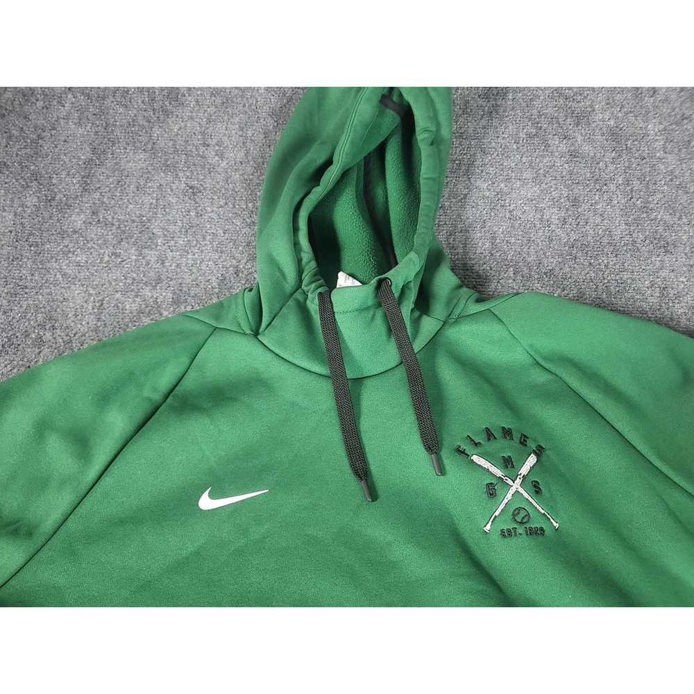 Nike Nike Flames GMS Baseball Hoodie Men Sz XL Gr… - image 2