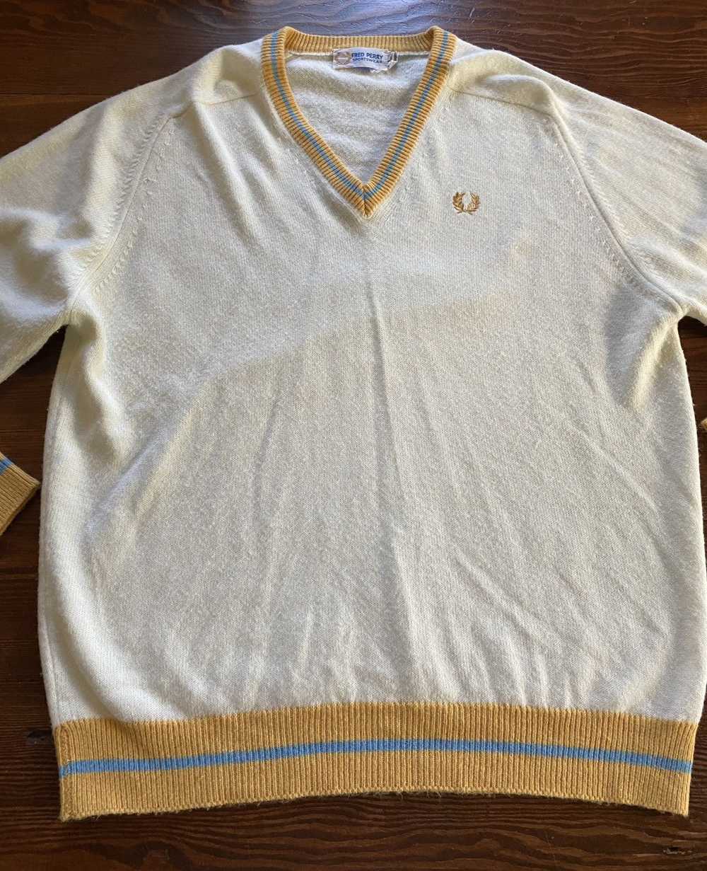 Fred Perry × Vintage Vintage 80’s Fred Perry Whit… - image 6