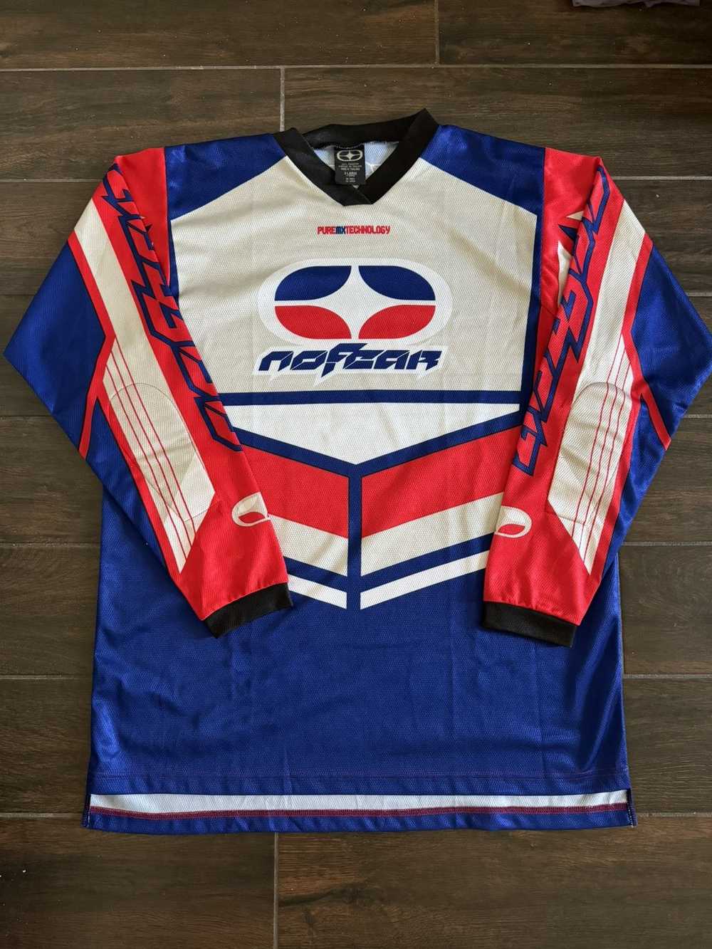 MOTO × No Fear × Vintage Vintage 1990s Blue No Fe… - image 1