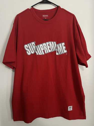 Supreme SS21 embroidered on sale cut out logo T shirt M