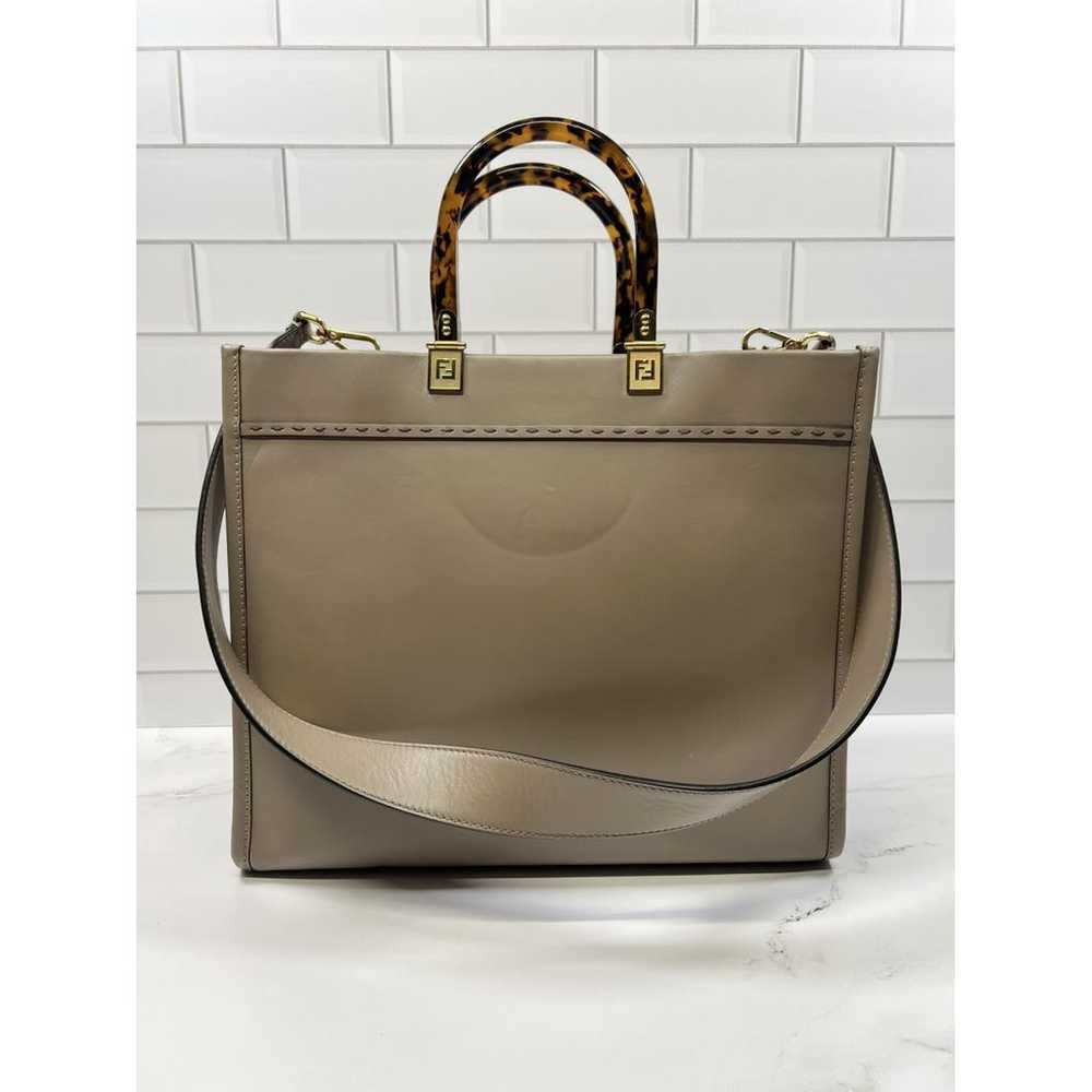 Fendi Sunshine leather tote - image 2