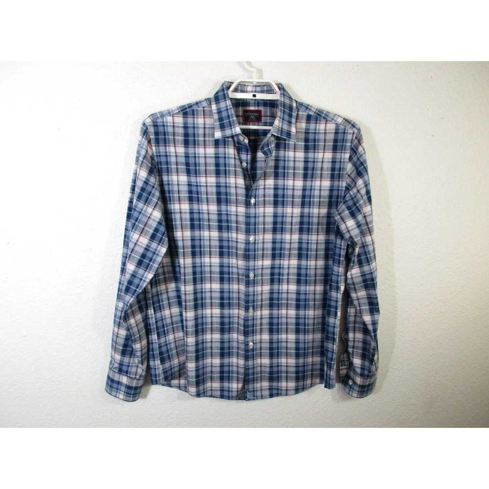 UNTUCKit UNTUCKit Shirt Mens Large Blue Plaid But… - image 1