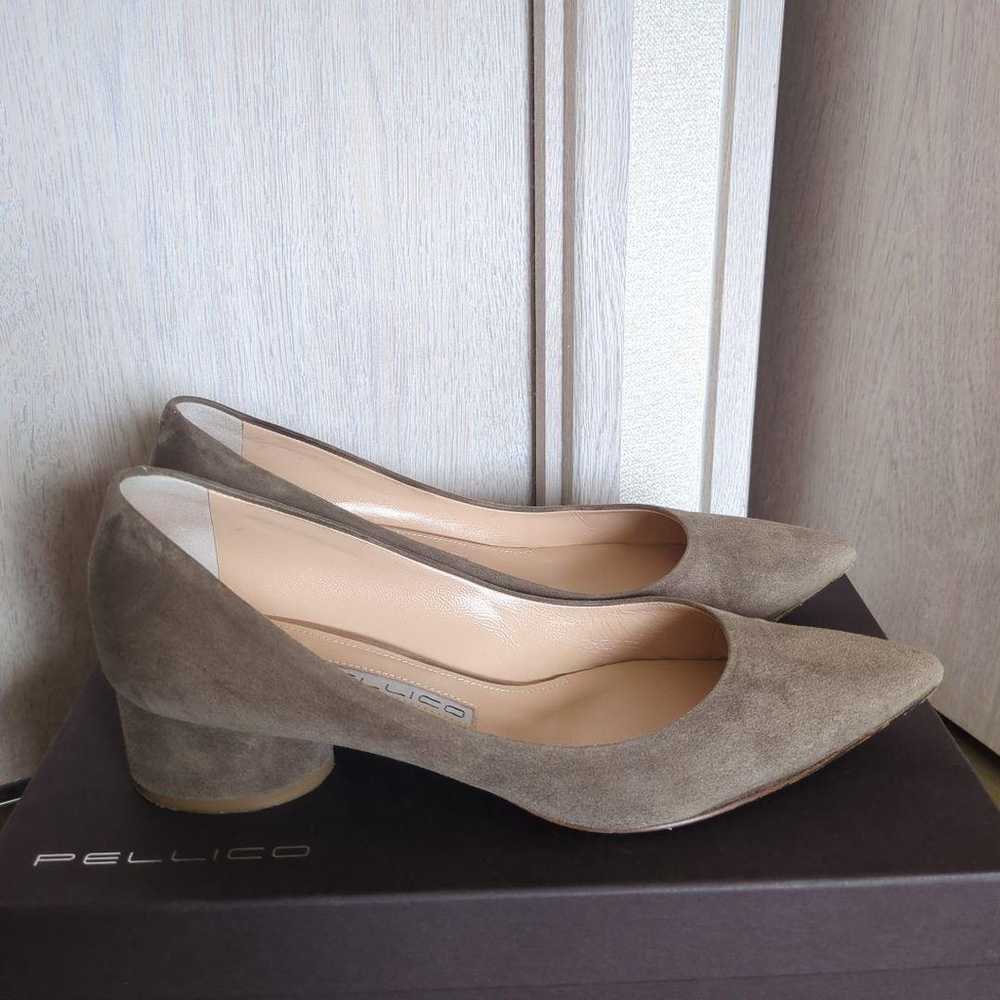 PELLICO Suede Pointed Toe Pumps Beige 3.5cm Heel - image 2