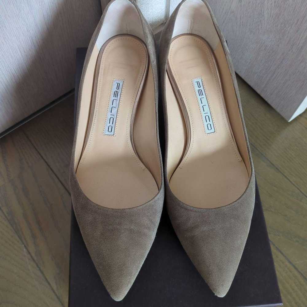 PELLICO Suede Pointed Toe Pumps Beige 3.5cm Heel - image 5