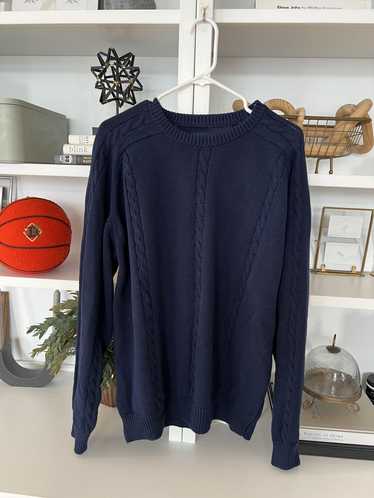 Noah Fisherman Aran Cable Knit Sweater Cotton