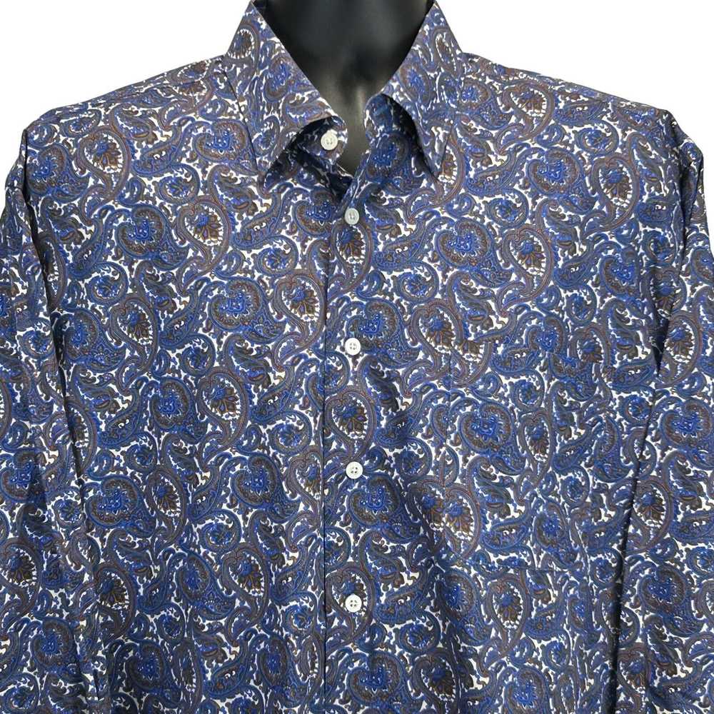 Alan Flusser Alan Flusser Paisley Button Front Sh… - image 1