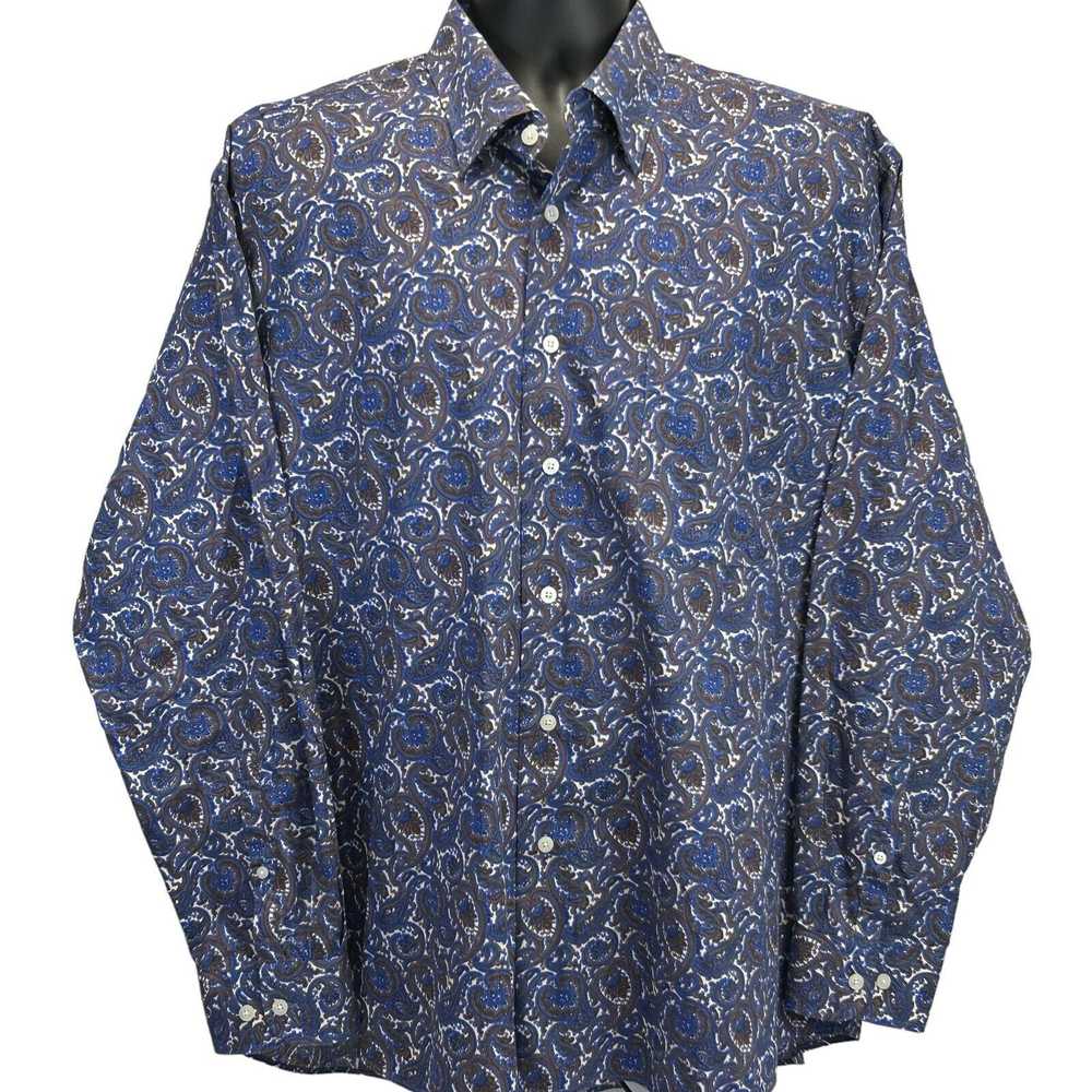 Alan Flusser Alan Flusser Paisley Button Front Sh… - image 2