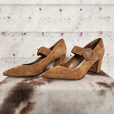 Marc Fisher Suede Mary Jane Pumps