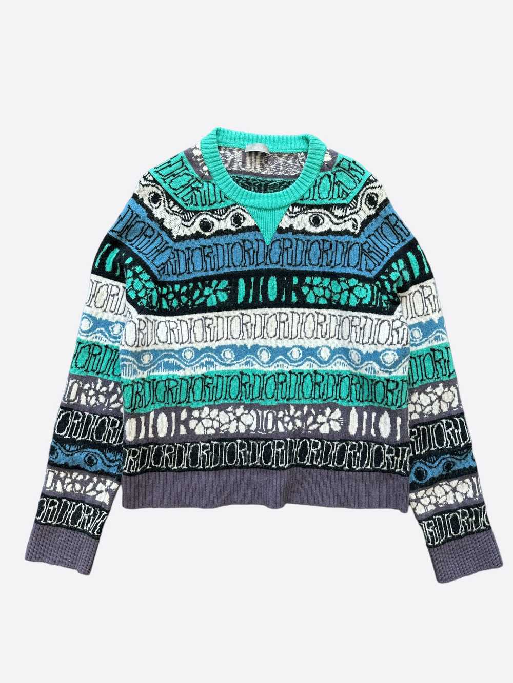 Dior × Stussy Dior Stussy Multicolor Knit Sweater - image 1