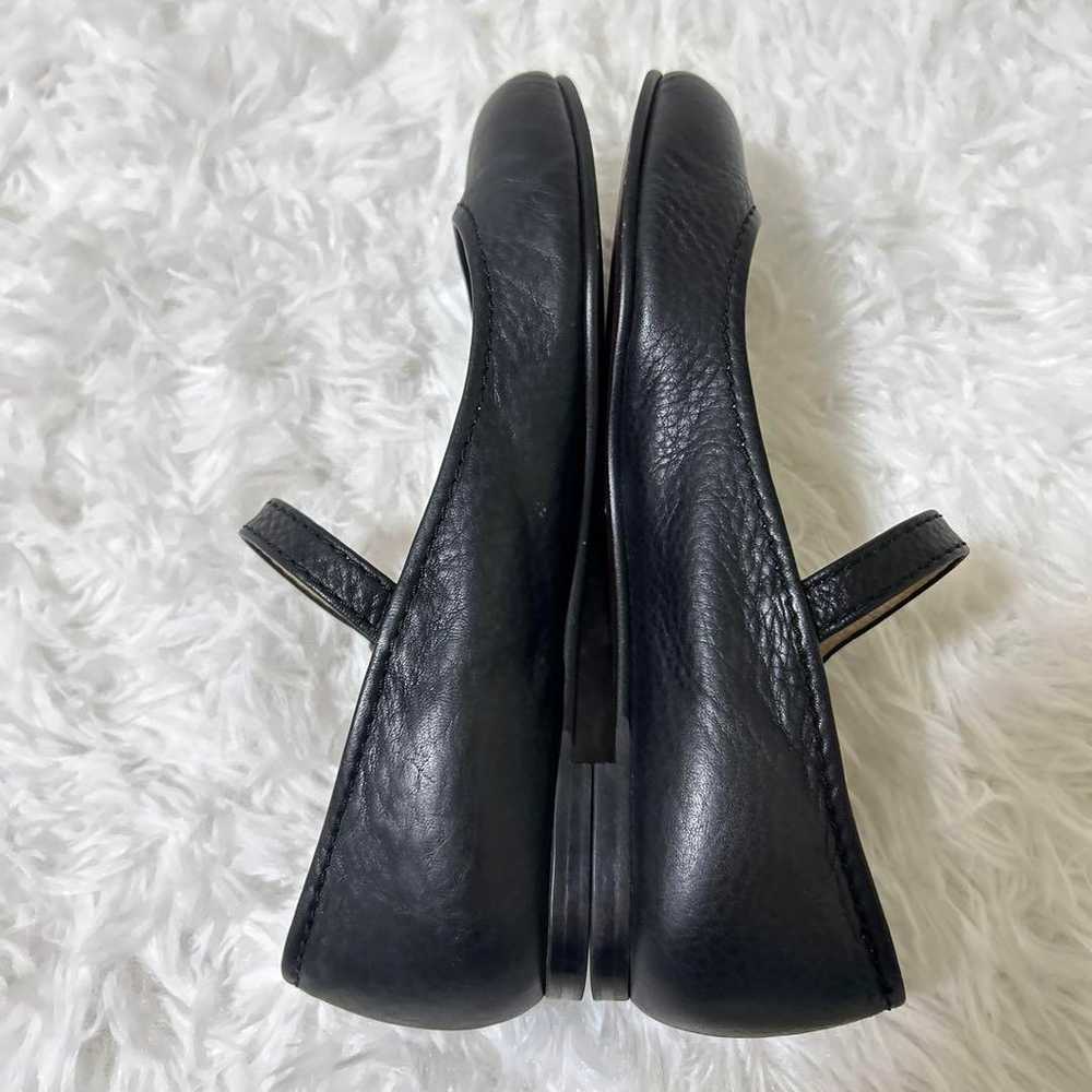 Margaret Howell Idea Strap Flat Leather Shoes Bla… - image 6