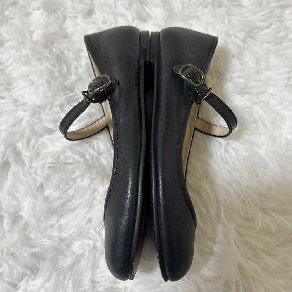 Margaret Howell Idea Strap Flat Leather Shoes Bla… - image 7