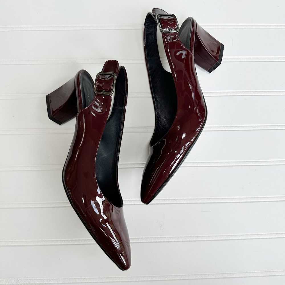 AGL Plum Patent Leather Classic Pumps Slingback B… - image 2