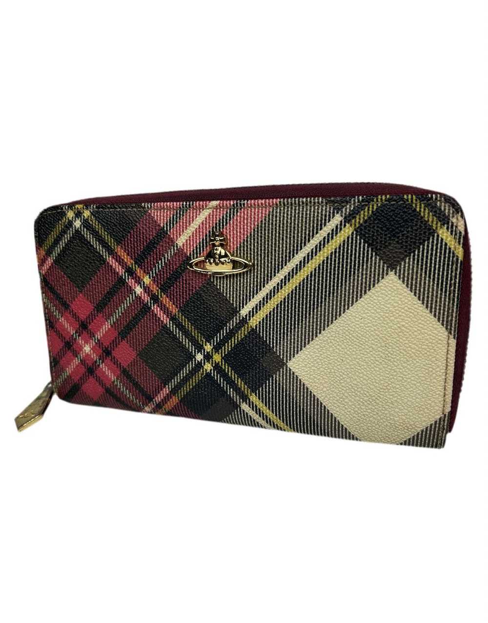 Vivienne Westwood Tartan Orb Zippy Wallet - image 1