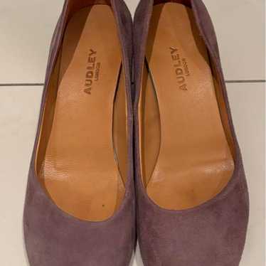 Brand new AUDLEY purple suede pumps.