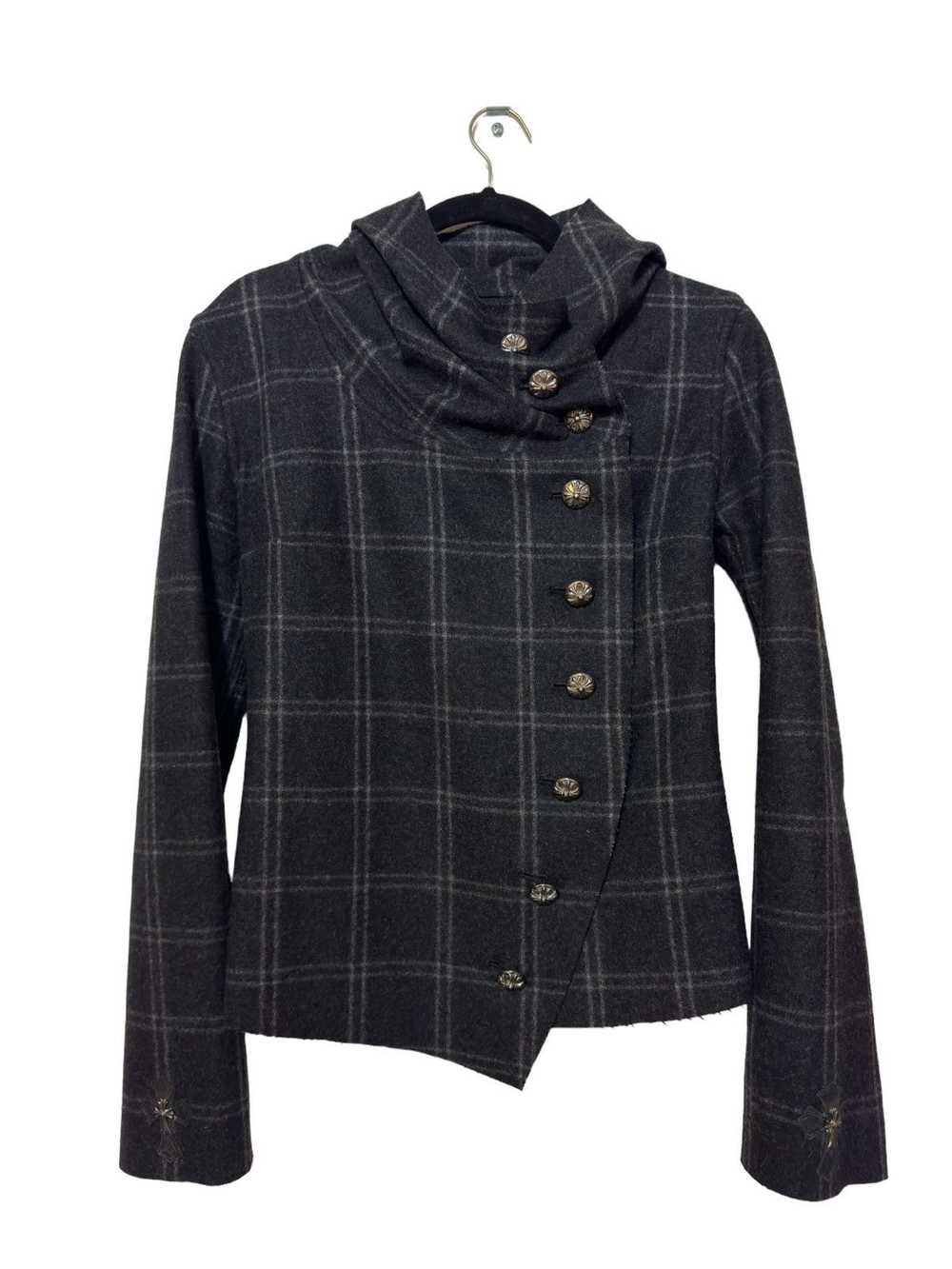 Chrome Hearts × Vintage Chrome Hearts Plaid Hoode… - image 1