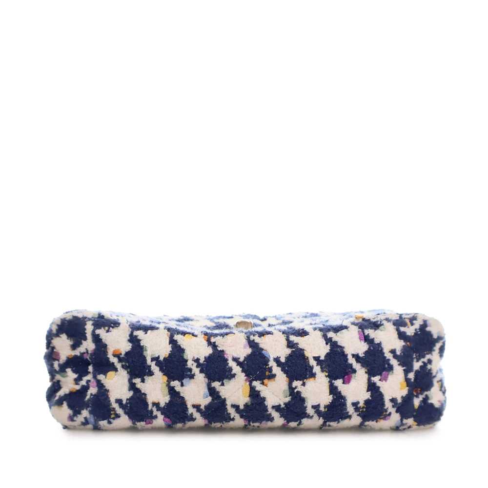 Blue Chanel Medium Houndstooth Tweed 19 Flap Bag … - image 3