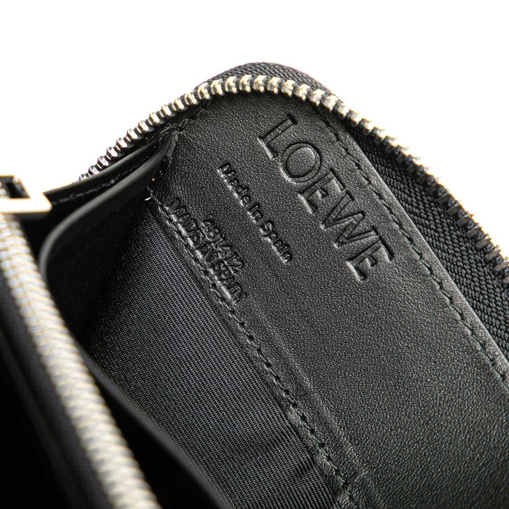 Black LOEWE Amazona Zip Around Leather Wallet - image 7