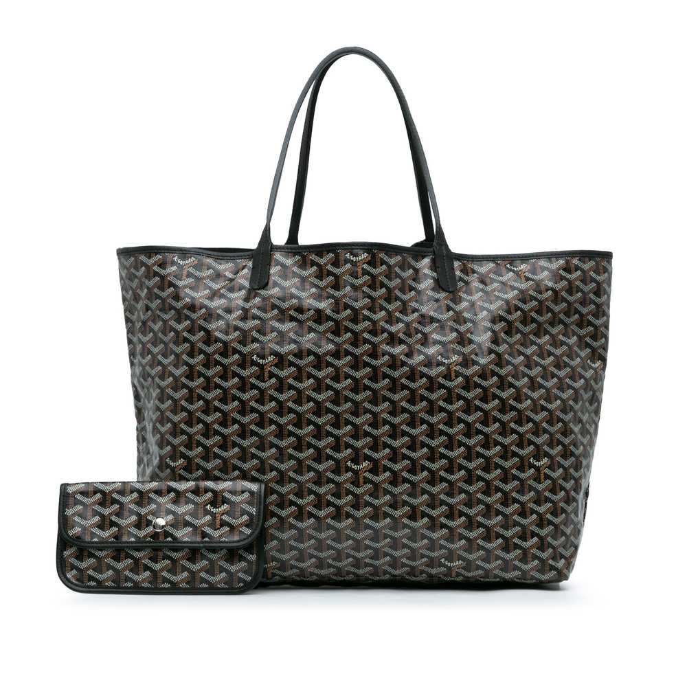 Black Goyard Goyardine Saint Louis GM Tote Bag - image 8