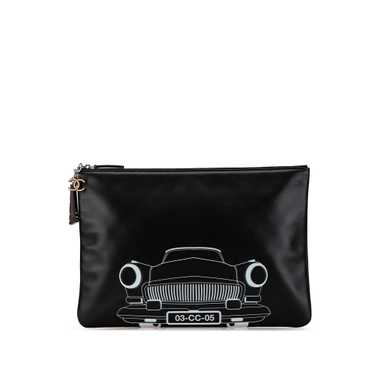 Black Chanel Large Printed Lambskin La Habana O C… - image 1