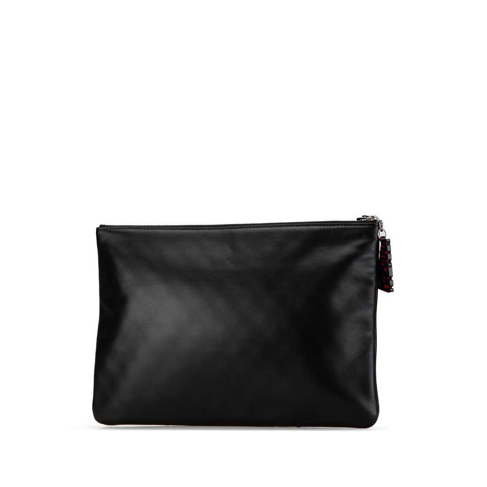 Black Chanel Large Printed Lambskin La Habana O C… - image 2