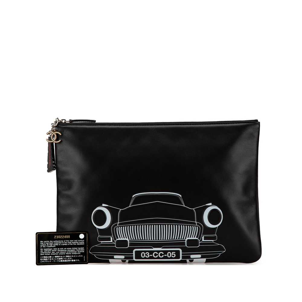 Black Chanel Large Printed Lambskin La Habana O C… - image 8