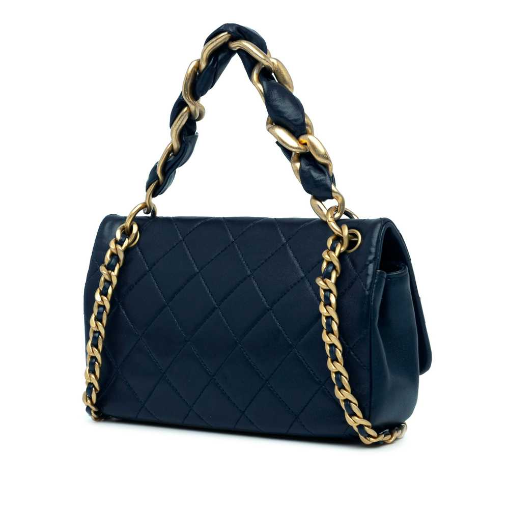 Blue Chanel Quilted Lambskin Chain is More Flap S… - image 2