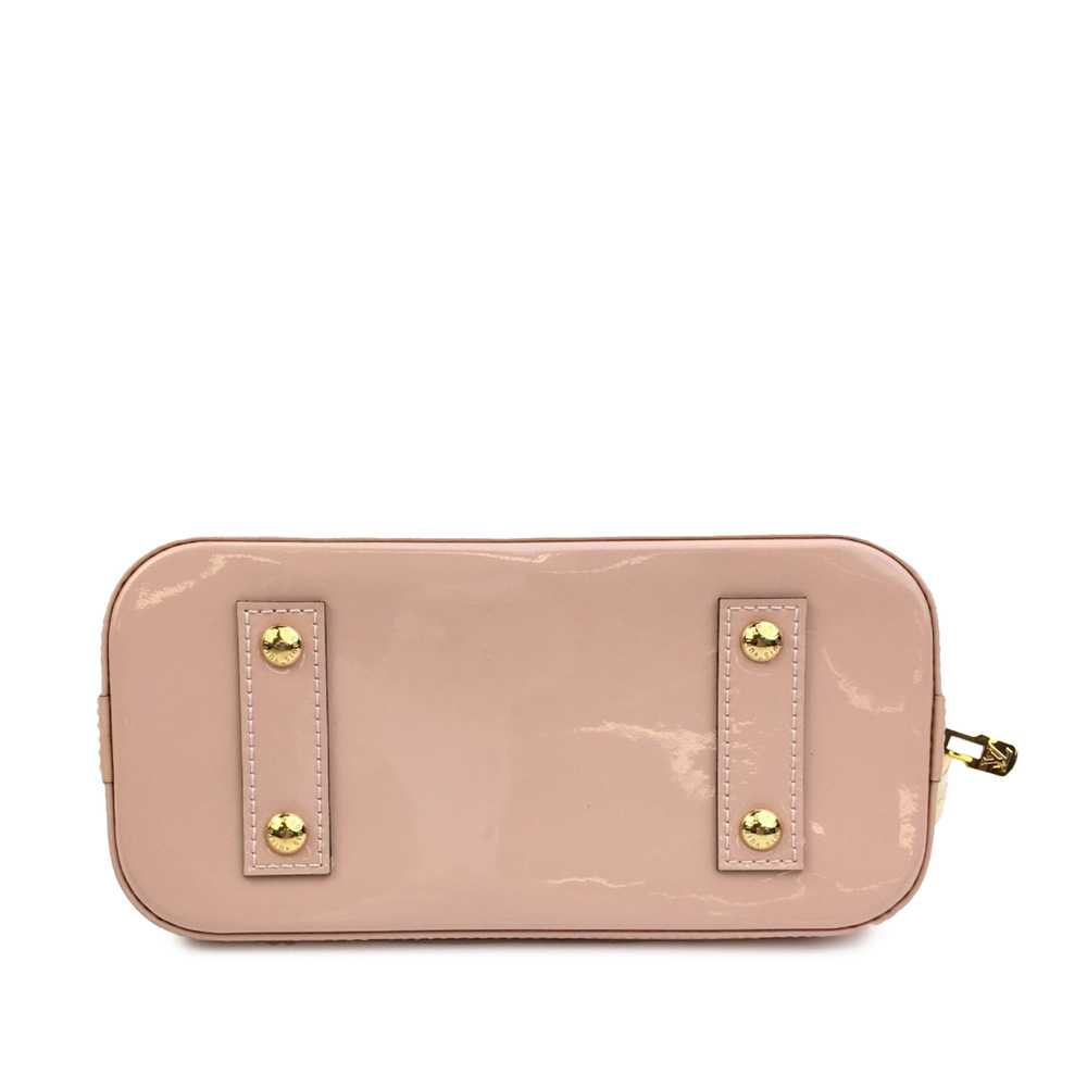 Pink Louis Vuitton Monogram Vernis Flower Alma BB… - image 3