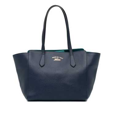 Blue Gucci Medium Swing Tote