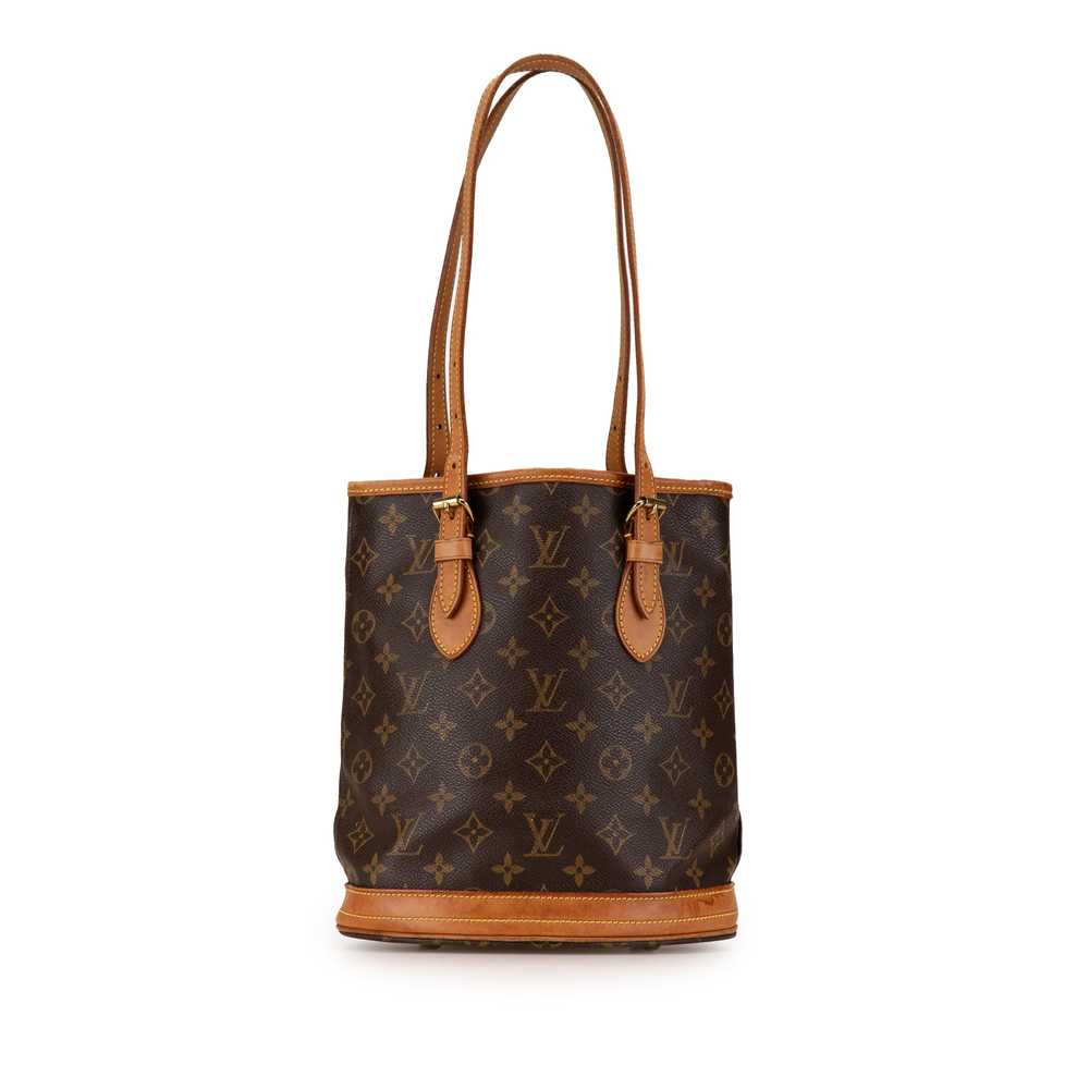 Brown Louis Vuitton Monogram Petit Bucket - image 1