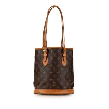 Brown Louis Vuitton Monogram Petit Bucket - image 1