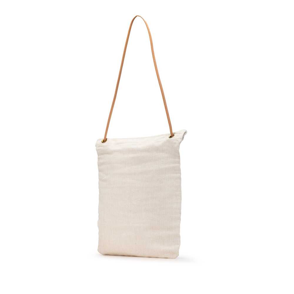 Ivory Hermès Toile Aline Grooming Bag GM - image 2