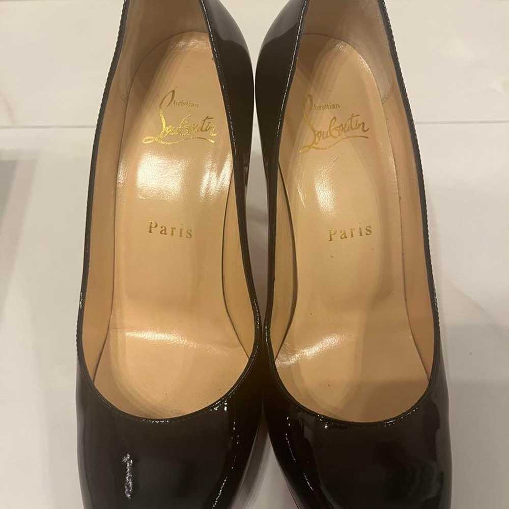 Excellent condition! Christian Louboutin black si… - image 2