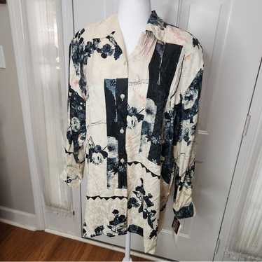 NWT Vintage Womens QUO-SILK Abstract Design Long … - image 1