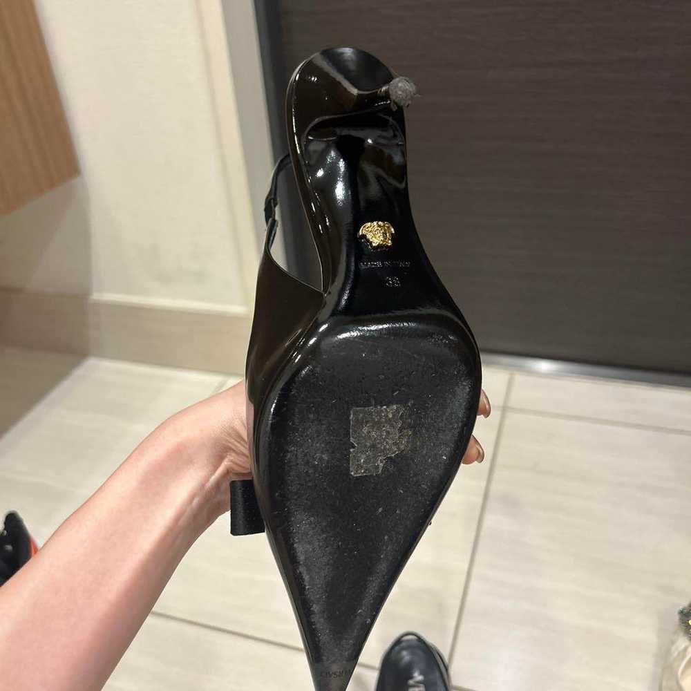 VERSACE Black Pointed Toe High Heels Size 38. - image 2