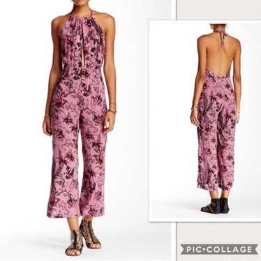 2976 Free People Twisted Floral Jumpsuit Size 4