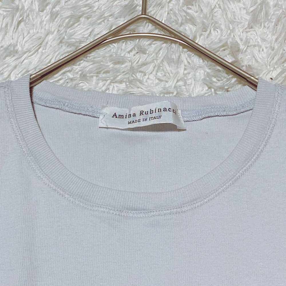 Amina Rubinacci 【S】 White Short-sleeve T-shirt Ma… - image 2