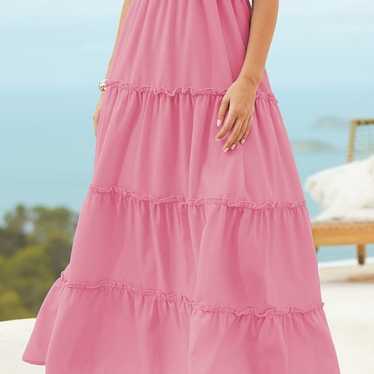 LASCANA Tiered Carmen Maxi Dress - image 1