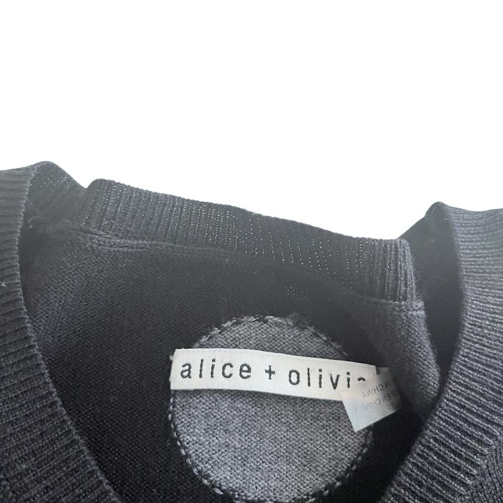 Alice + Olivia Alice + Olivia Black Gray Wool Pol… - image 3