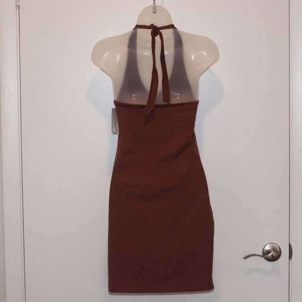 NWOT Bp Brown Halter Mini Dress Women Size Small - image 6