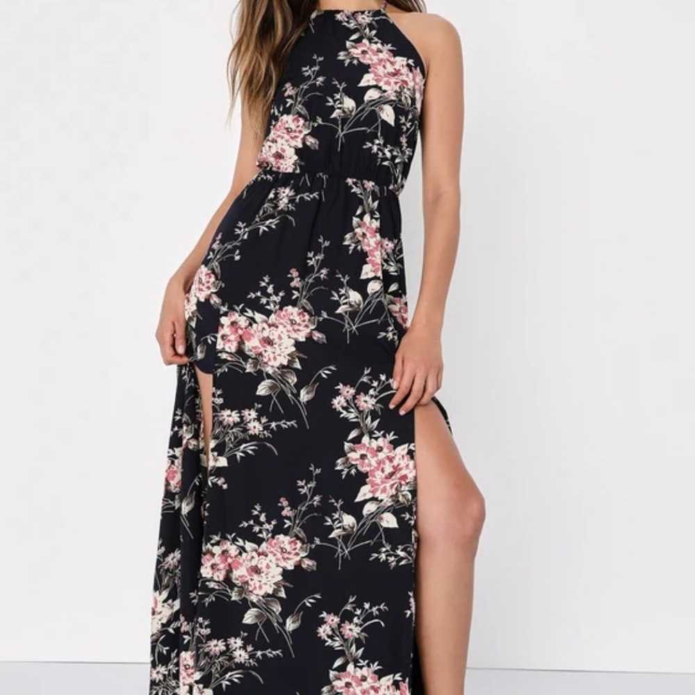 Floral NAVY maxi dress - image 2