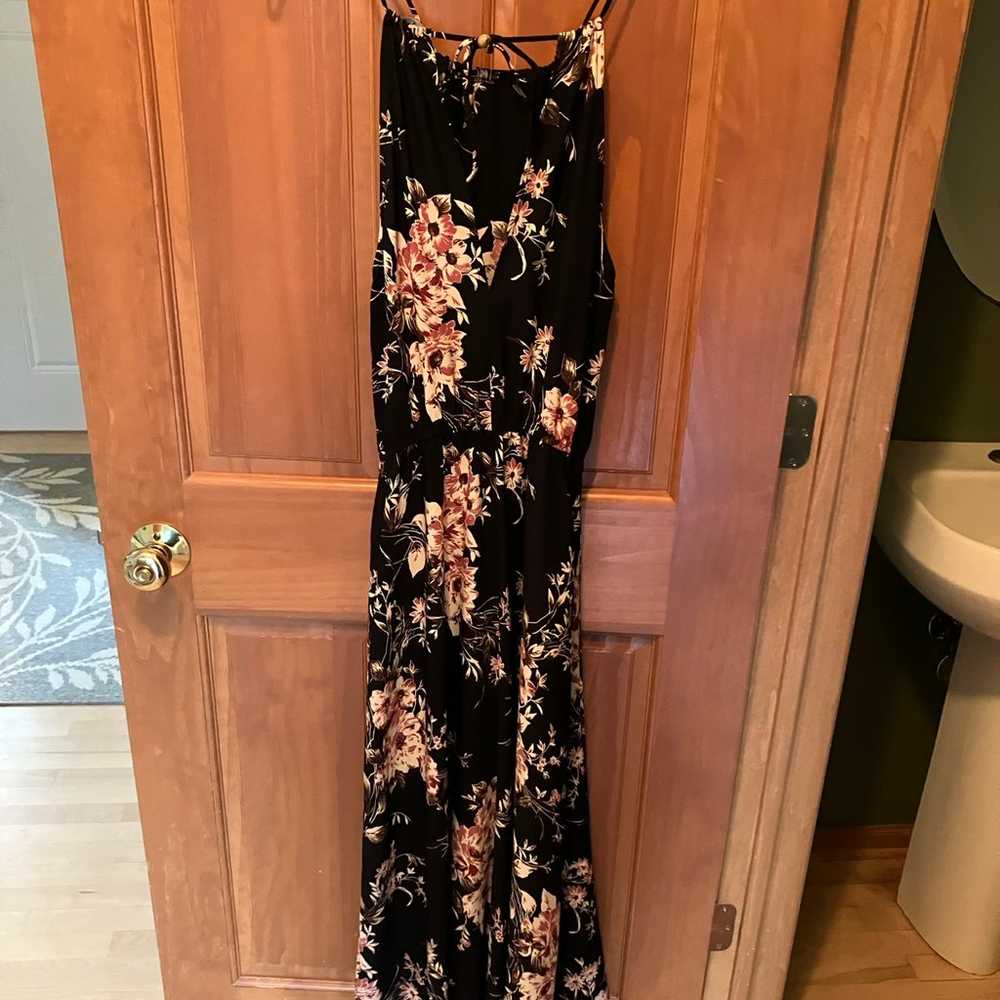 Floral NAVY maxi dress - image 5