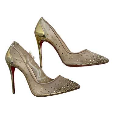 Christian Louboutin Follies Strass leather heels - image 1