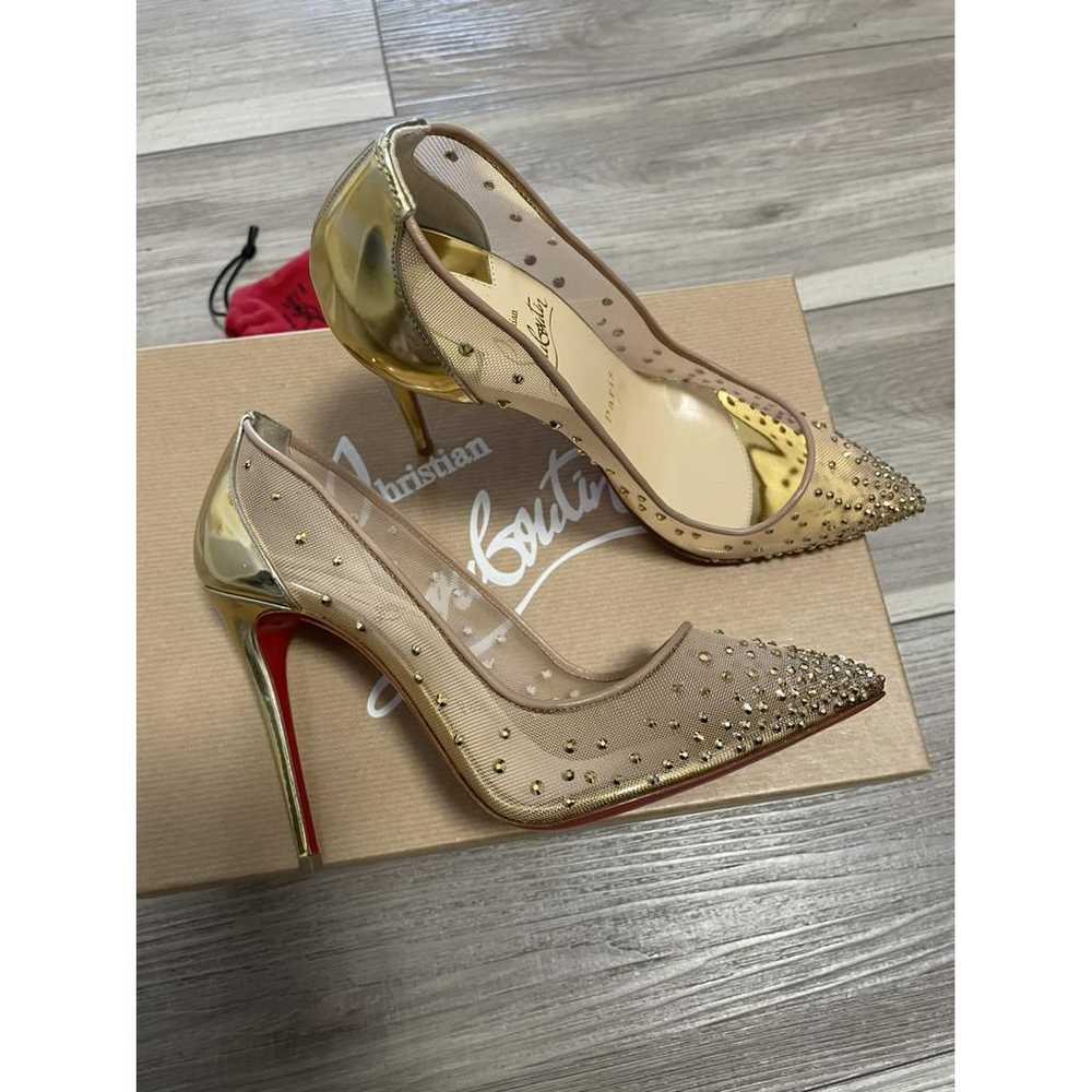 Christian Louboutin Follies Strass leather heels - image 7