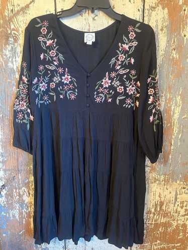 Designer Blue Rain women’s dress size small, blac… - image 1