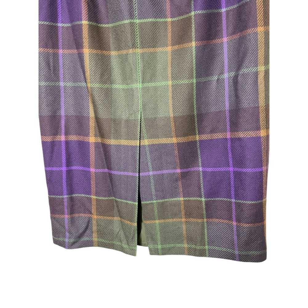 Other Vintage Talbots wool plaid Maxi skirt size … - image 6